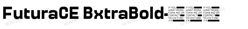 FuturaCE BxtraBold字体转换